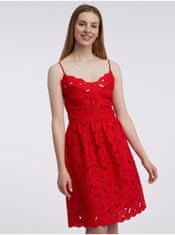 Orsay Červené dámské krajkové šaty 38