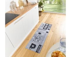 Hanse Home AKCE: 50x150 cm Běhoun Cook & Clean 105723 Grey Black White 50x150