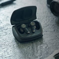 Audio-Technica Sluchátka ATH-TWX9, špunty, bezdrátová, mikrofon, černá