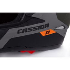 Cassida Enduro přilba Tour 1.1 Spectre černo-šedo-zeleno-fluo oranžová Velikost: L