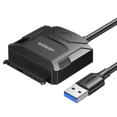 shumee Adaptérový kabel pro HDD a SSD SATA 2,5'' / 3,5'' USB 3.0 až 4TB - černý