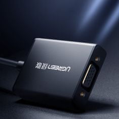 Greatstore Adaptér HDMI na VGA + kabel USB na micro USB 1 m černý