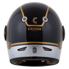 Cassida Integrální přilba na motorku Cassida Fibre Jawa Sport černo-stříbrno-zlatá Velikost: XL
