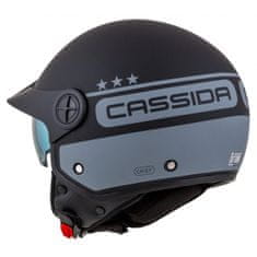 Cassida Otevřená přilba na motorku Handy Plus Chief šedo-černá Velikost: XL