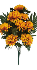 LIVO UK Chryzantéma, smuteční kytice, žluto-hnědá, v. 46 cm
