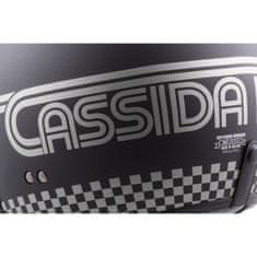 Cassida Otevřená přilba na motorku Oxygen Rondo černo-stříbrná Velikost: M