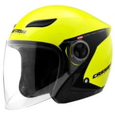 Cassida Otevřená přilba na motorku Reflex Safety černo-fluo žlutá Velikost: S