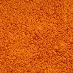 Vidaxl Sada koupelnových předložek 2 kusy textilní oranžová