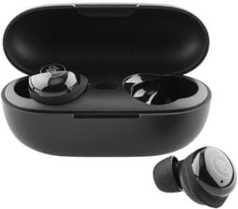 ryze bezdrátová Bluetooth 5.3 špuntová sluchátka gogen TWS BRO evo 2 true wireless stereo rozdělení zvuku na pravý a levý kanál ovládání na sluchátkách výdrž 6,5 h na nabití nabíjecí pouzdro handsfree mikrofon čistý zvuk s výraznými výškami a silnými basy každodenní poslech multižánrový poslech velice pohodlná