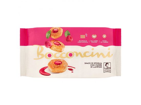 sarcia.eu MATILDE VICENZI Bocconcini - Křehké sušenky s malinovým krémem 90g