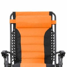 Timeless Tools Delux nulová gravitační zahradní židle, ve více barvách-oranžová