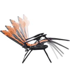 Timeless Tools Delux nulová gravitační zahradní židle, ve více barvách-oranžová