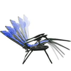 Timeless Tools Delux nulová gravitační zahradní židle, ve více barvách-modrá