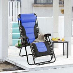 Timeless Tools Delux nulová gravitační zahradní židle, ve více barvách-modrá