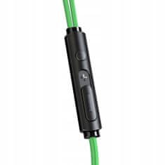 Mcdodo Sluchátka Mcdodo s mikrofonem Gaming Mini Jack, zelená HP-1331