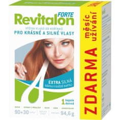 Revitalon Forte - výživa na vlasy výhodné balení, 90 + 30 kapslí zdarma