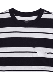 Levis Bílé pánské pruhované tričko Levi's Stay Loose Graphic PKT T Strip XL