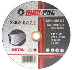 MAR-POL Kotouč řezný na ocel, nerez, 230x2,0x22,2mm MAR-POL