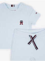 Tommy Hilfiger Sada klučičího trička a tepláků ve světle modré barvě Tommy Hilfiger 74