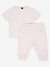 Tommy Hilfiger Sada holčičího trička a tepláků ve světle růžové barvě Tommy Hilfiger 56