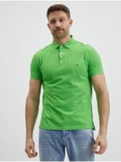 Tommy Hilfiger Zelené pánské polo tričko Tommy Hilfiger 1985 XL