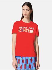 Versace Jeans Červené dámské tričko Versace Jeans Couture XS