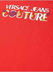 Versace Jeans Červené dámské tričko Versace Jeans Couture L