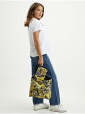 Versace Jeans Žluto-černý dámský vzorovaný oboustranný shopper Versace Jeans Couture UNI