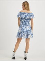 Guess Modrá dámská vzorovaná sukně Guess Peggy M