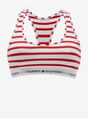 Tommy Hilfiger Bílo-červená dámská pruhovaná podprsenka Tommy Hilfiger Underwear S