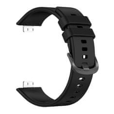FIXED Silikonový řemínek FIXED Silicone Strap pro Huawei Watch FIT, černý
