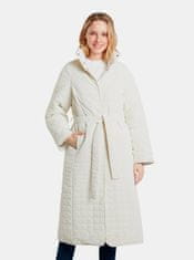 Desigual Krémový dámský prošívaný zimní kabát Desigual Granollers S