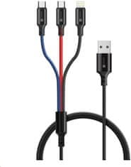 Connect IT Wirez 3in1 USB-C & Micro USB & Lightning, 1,2 m