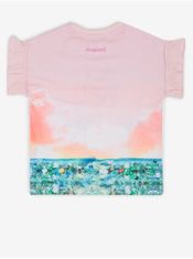 Desigual Růžové holčičí tričko Desigual Velez 98-104