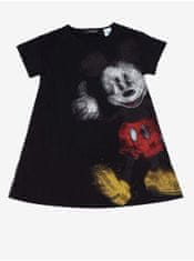 Desigual Černé holčičí šaty Desigual Ok Mickey 110-116