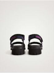 Desigual Fialovo-černé dámské sandály Desigual Track Sandal 41