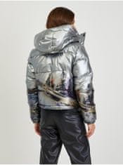 Desigual Dámská zimní bunda ve stříbrné barvě Desigual Vintage XL