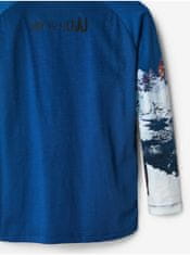 Desigual Modré klučičí vzorované tričko Desigual Javier 98-104