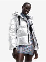 Desigual Dámská zimní bunda ve stříbrné barvě Desigual XL