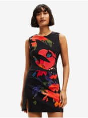 Desigual Černé dámské vzorované šaty Desigual Irma XL