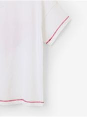 Desigual Bílé holčičí tričko Desigual Pink Panther 110-116
