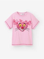 Desigual Růžové holčičí tričko Desigual Pink Panther 158-161