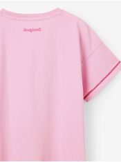 Desigual Růžové holčičí tričko Desigual Pink Panther 110-116
