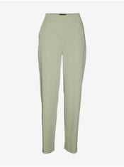 Vero Moda Světle zelené dámské zkrácené kalhoty VERO MODA Zelda 34/30
