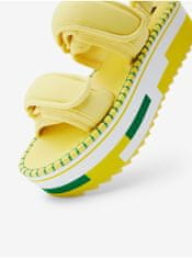Desigual Žluté dámské sandály na platformě Desigual Rainbow Color 41