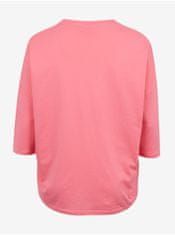 Fransa Růžové dámské basic tričko Fransa XXL