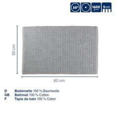 Kela Koupelnová předložka Leana 80x50 cm bavlna žula šedá
