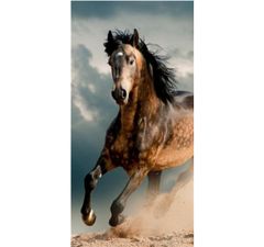 FARO Textil Bavlněná froté osuška HORSE 70x140 cm vícebarevná