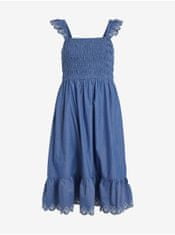 VILA Modré dámské šaty VILA Milly XL