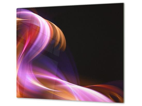 Glasdekor Ochranná deska barevná abstraktní vlna